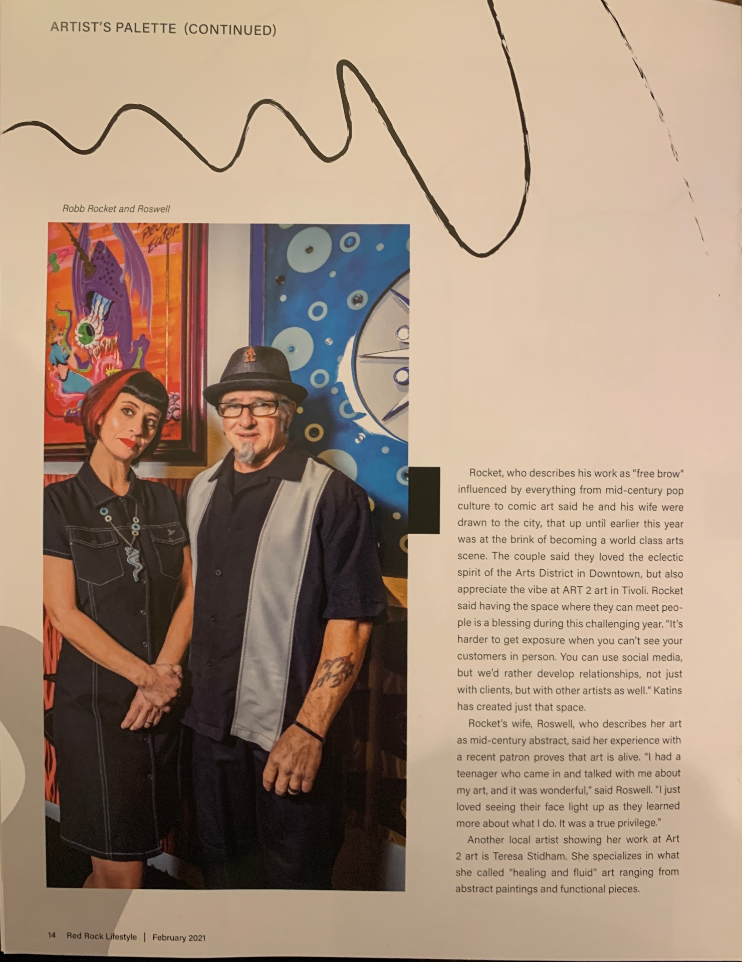 Red Rock Lifestyle article page 3 — Artist's Palette continued.